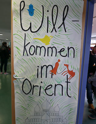 Willkommen im Orient hieß es im Raum 201.